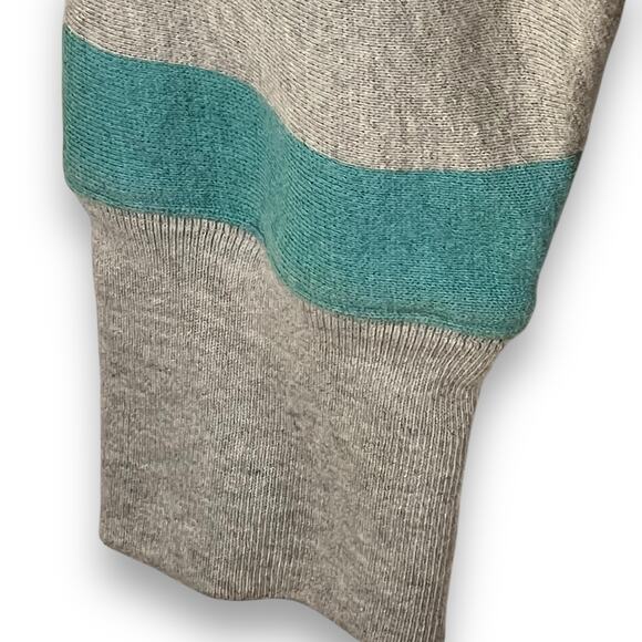 Champion Reverse Weave Stripe Sweatshirt Gray Green 2017 Small - Picture 7 of 10